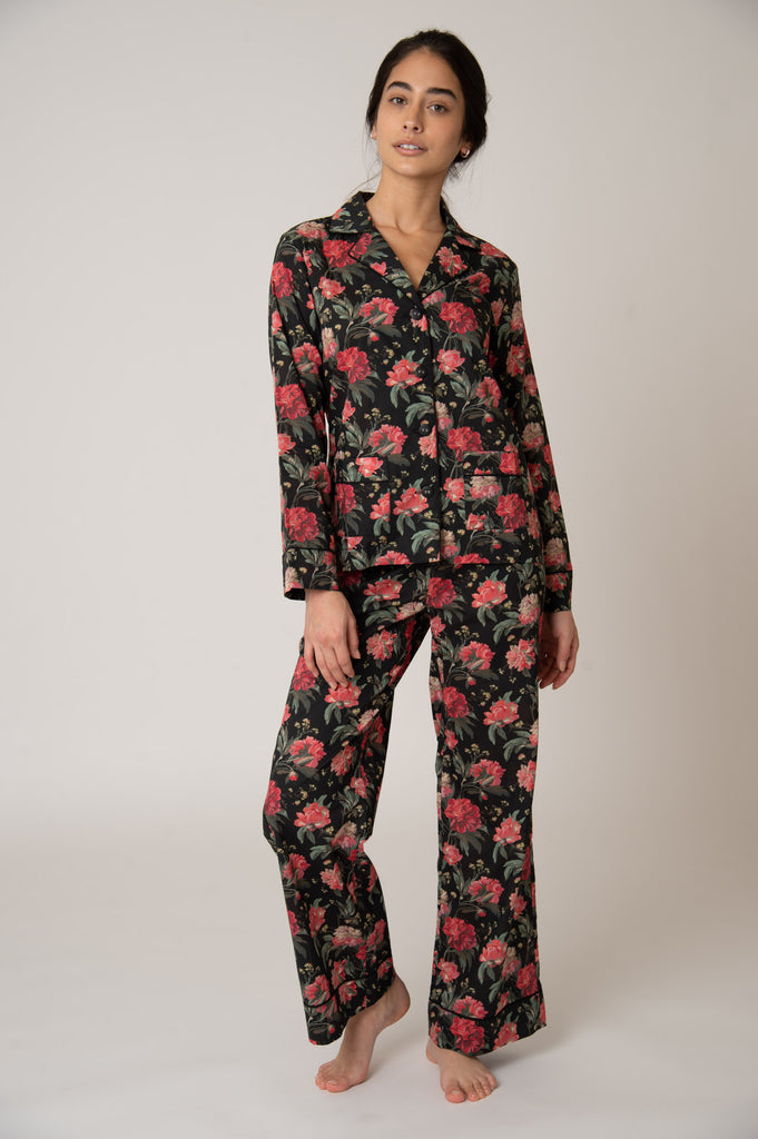 Colony Cotton Pajama Set - Decadent Blooms